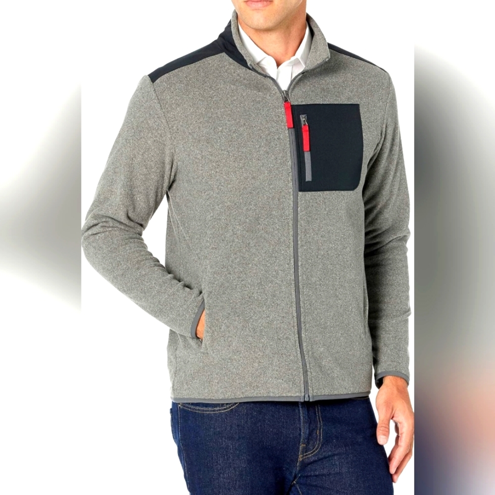 Amazon Essentials Men's Fleece Zip Up Jacket